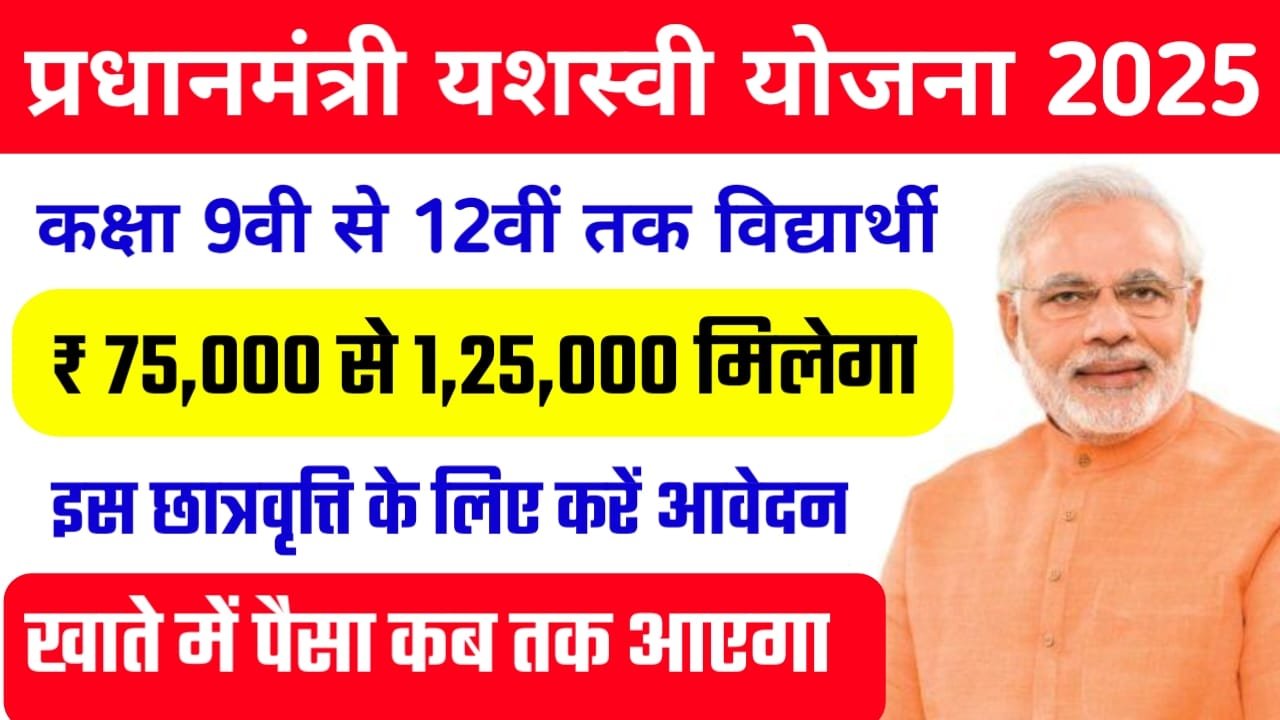 PM YASASVI Scholarship Yojana 2025